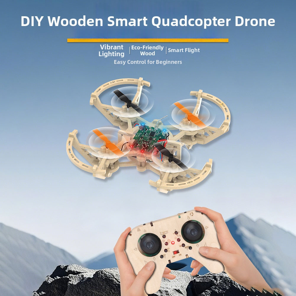 RC 목재 드론 모델 키트 3가지 속도 모드 이륙 및  - Drone Kit Octocopter 리뷰 및 가격